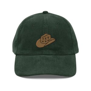 Cowboy Hat Embroidery Cap Green